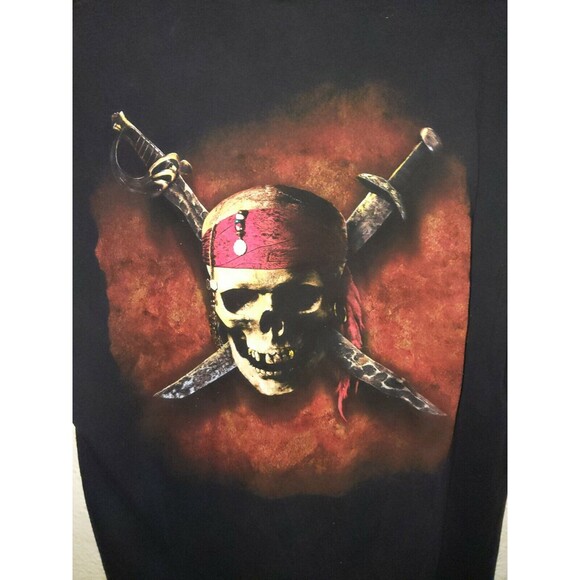 Authentic Pirates Of Caribbean Curse of the Black Pearl Shirt Medium M Disney - Picture 3 of 9